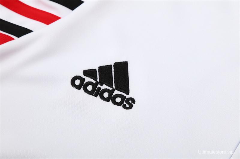 Retro 03/04 AC Milan White Half Zipper Jacket