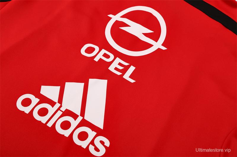 Retro 04/05 AC Milan Red Half Zipper Jacket+Long Pants