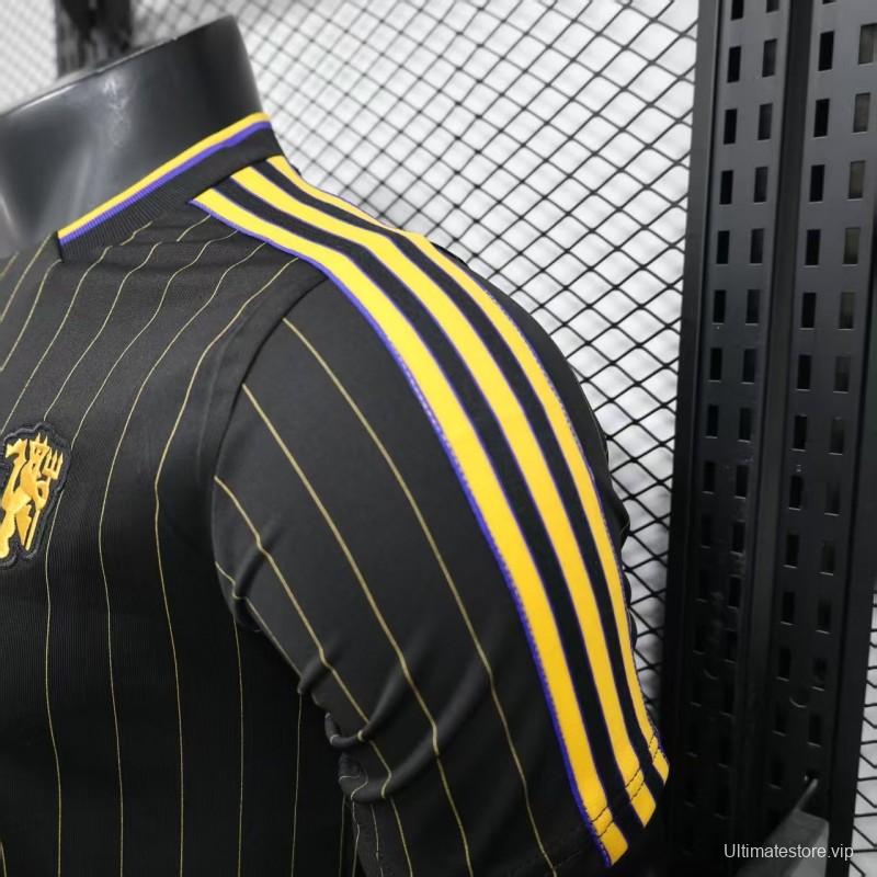 Player Version 25/26 Manchester United Black Casual Jersey