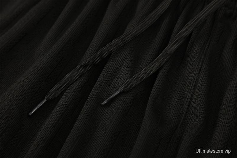 Player Version 25/26 France Black Half Zipper Jacket+Long Pants