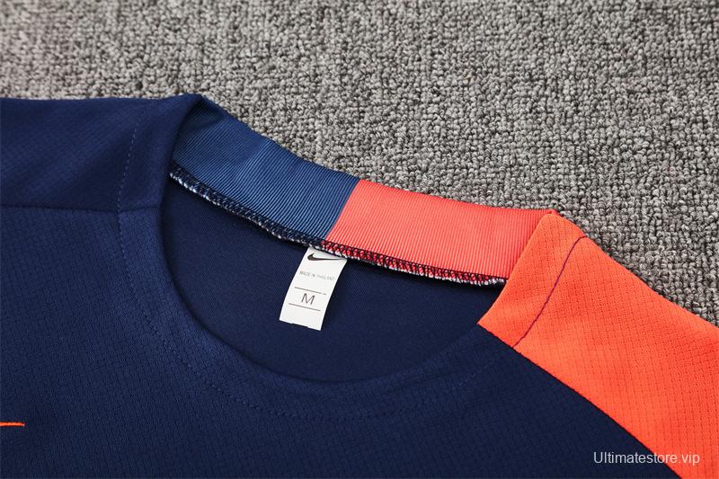 25/26 Barcelona Royal Blue T90 Short Sleeve Jersey+Shorts with XS