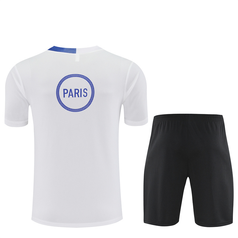 25/26 PSG White T90 with XS Short Sleeve+Soccer Shorts