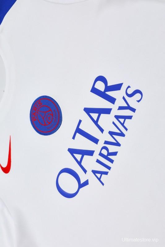 25/26 PSG White Short Sleeve Jersey+Shorts