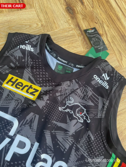 24/25 Penrith Panthers Black with Indigenous Design Singlet