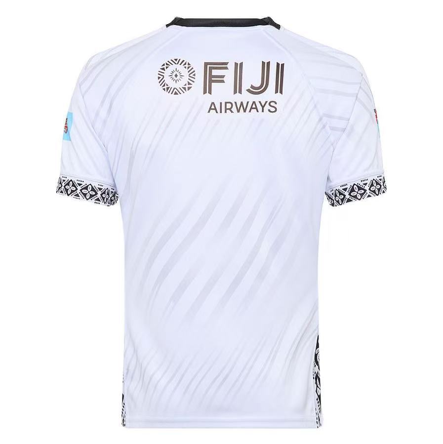 2026 Fiji Flying Fijians White with Indigenous Patterns Jersey