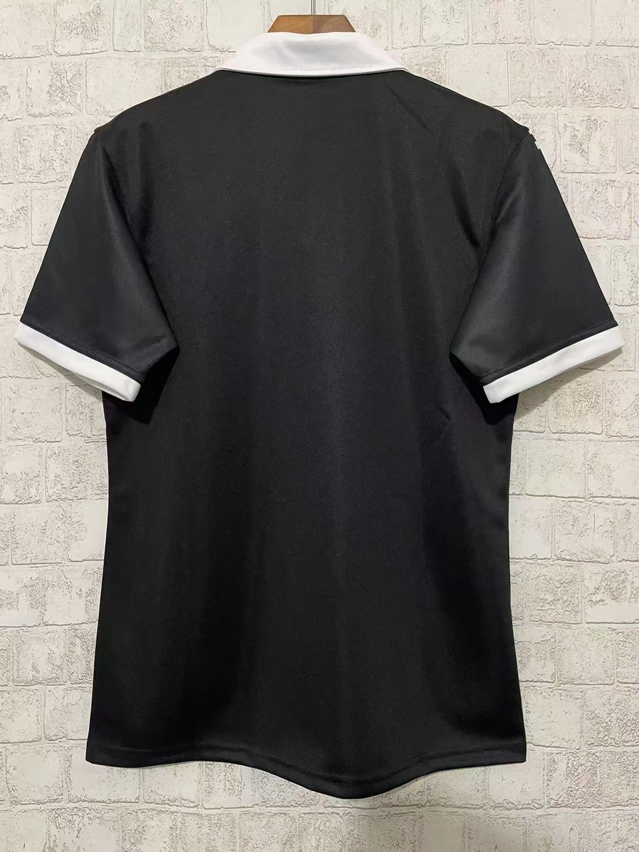2024 New Zealand Kiwis Black with Checkerboard V Pattern Jersey
