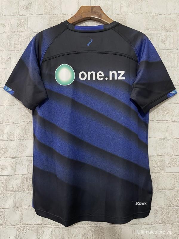 25/26 New Zealand Warriors Navy with Blue Diagonal Stripes Jersey
