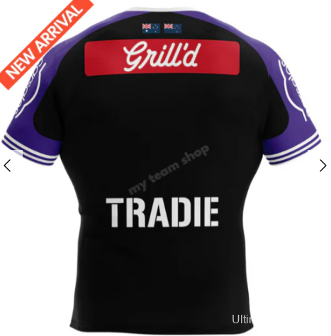 25/26 Melbourne Storm Purple with Black Checkered Chevrons Jersey