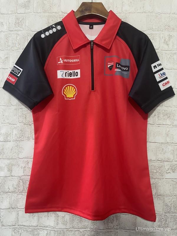 2024 F1  Ducati Corse Red with Black  Sleeves Racing Motorsports Polo