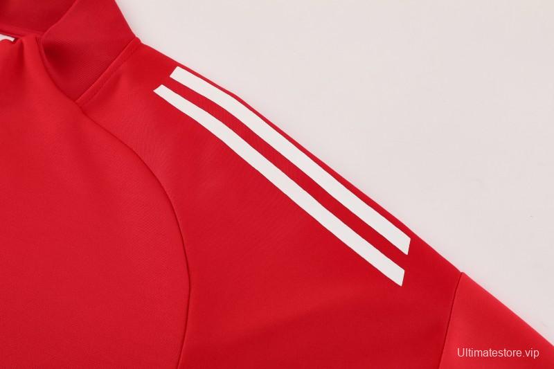 2025 Adidas Red Full Zipper Jacket+Long Pants