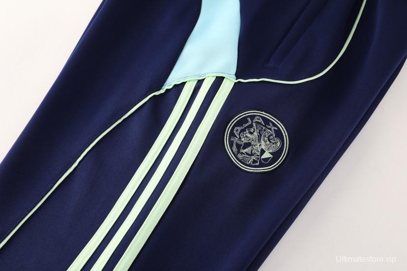 25/26 Ajax Amsterdam Navy Blue Full zipper Jacket Tracksuit+ long pants