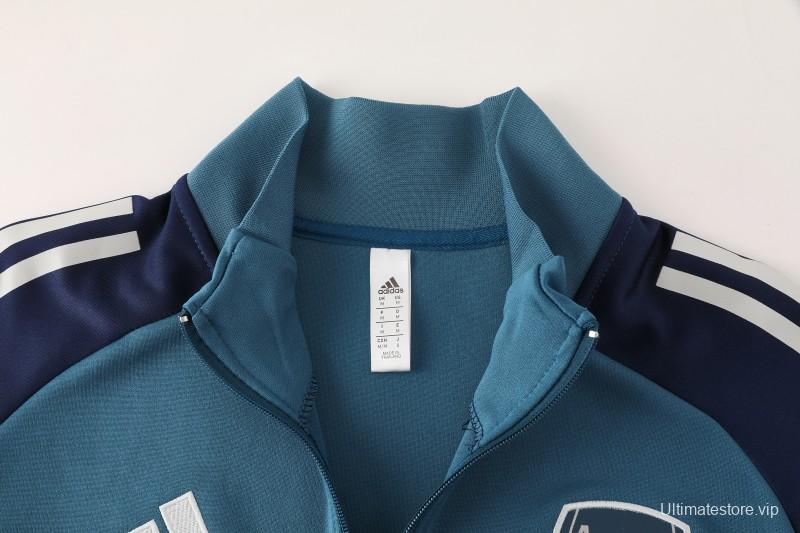 25/26 Arsenal  Navy Blue  Full zipper Jacket Tracksuit+ long pants