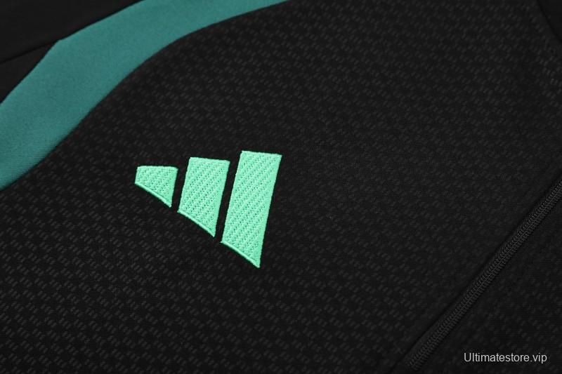 26/27  Mexico Black Half Zipper Jacket Tracksuit + Long Pants