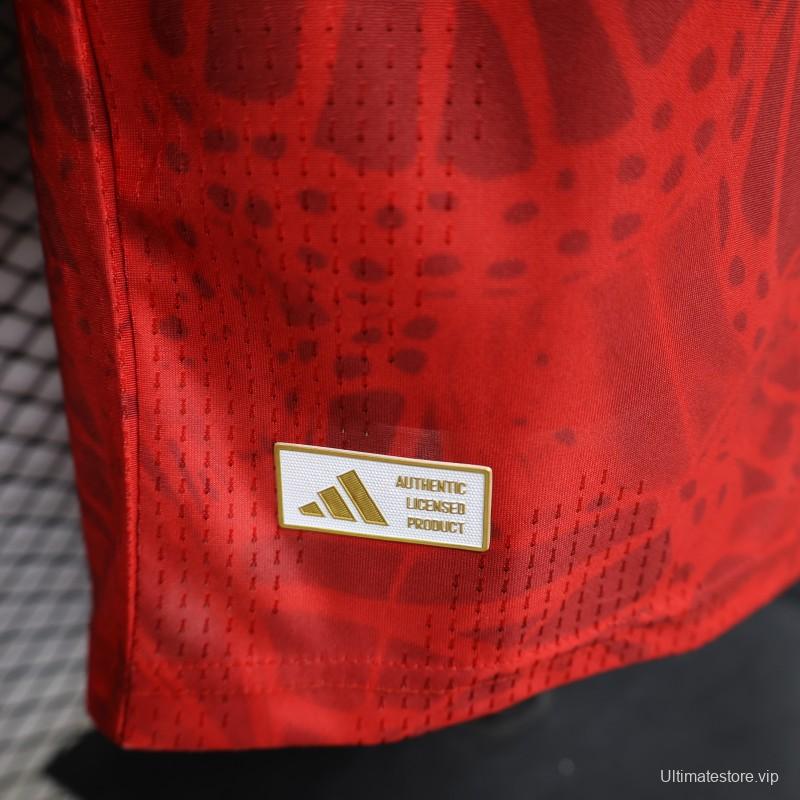 Player Version 2026 Colombia Red & Yellow Away Jersey