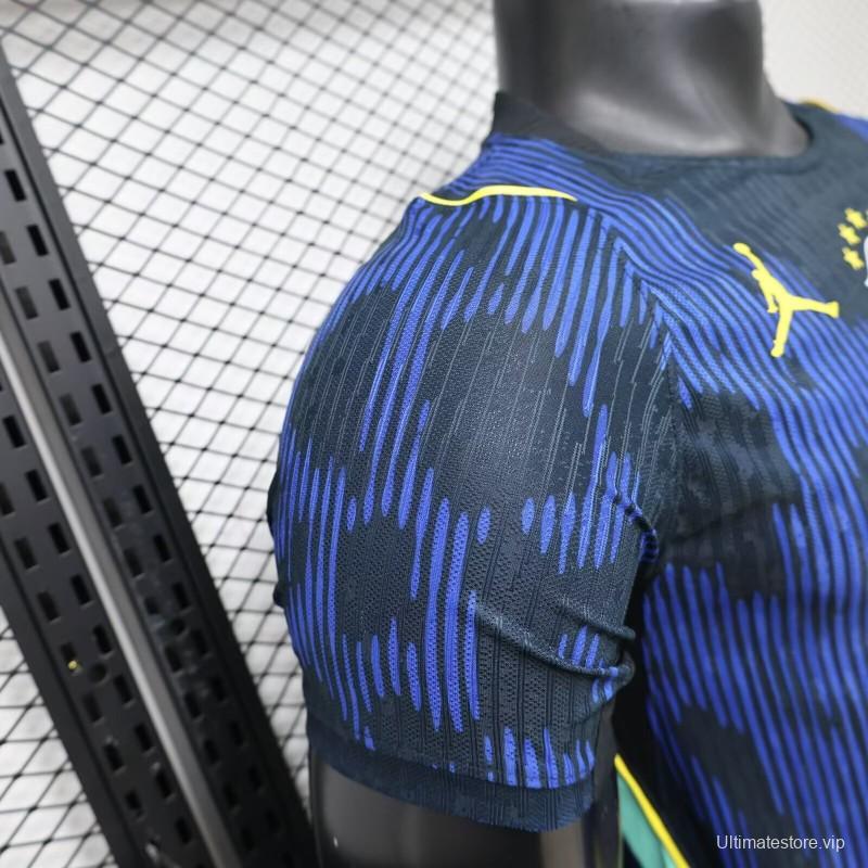 Player Version 2026 Brazil × Jordan Brand Away Navy Blue Jersey