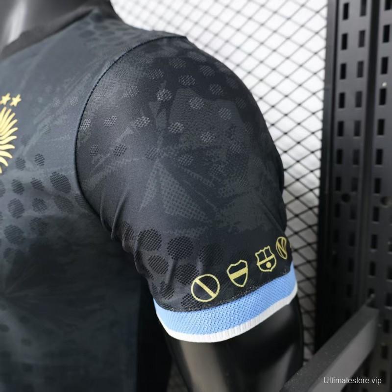 Player Version 2026 Argentina Black with Gold Sun Special Edition Jersey
