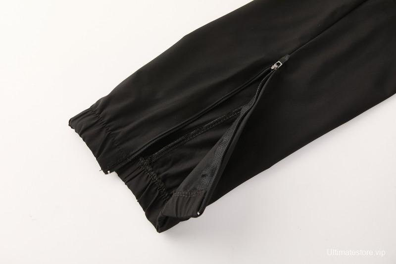 26/27 Chelsea Black Full Zipper Hooded Jacket Tracksuit + Long Pants