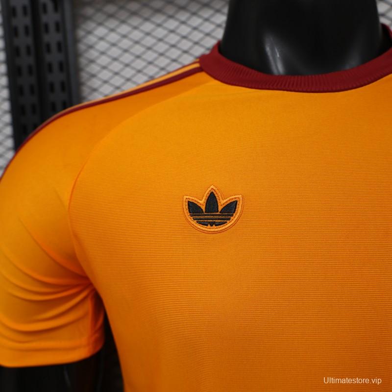 Player Version 26/27 AS Roma x Adidas Originals Orange Special Edition Jersey