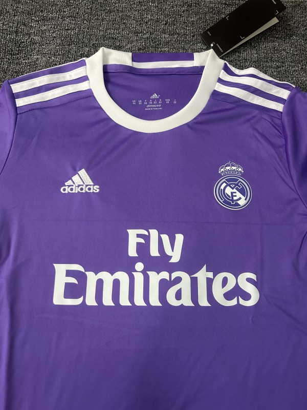 Retro Kids 16/17 Real Madrid Away Long Sleeve Jersey