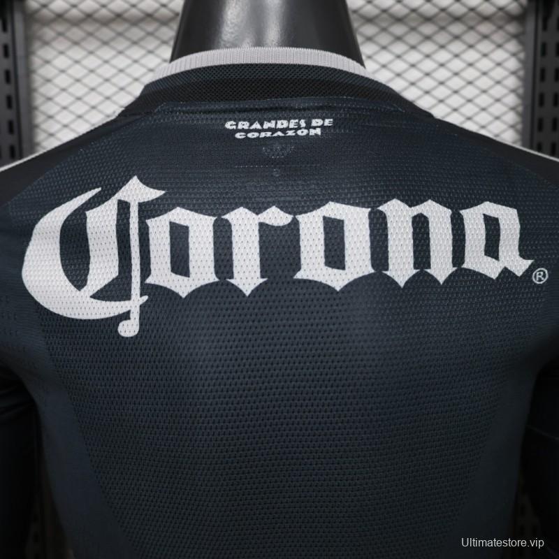 Player Version 26/27 Club América Charcoal Black Long Sleeve Away Jersey