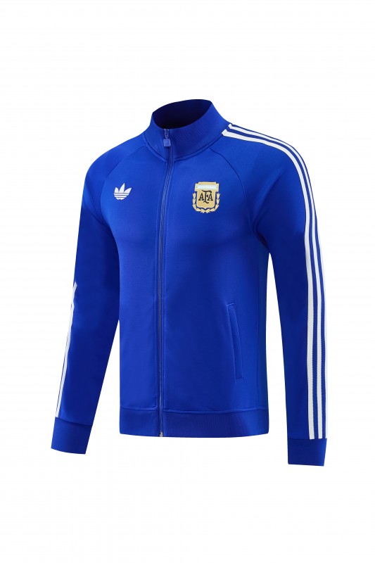 26/27 Argentina Colorful Blue Full Zipper Jacket + Long Pants