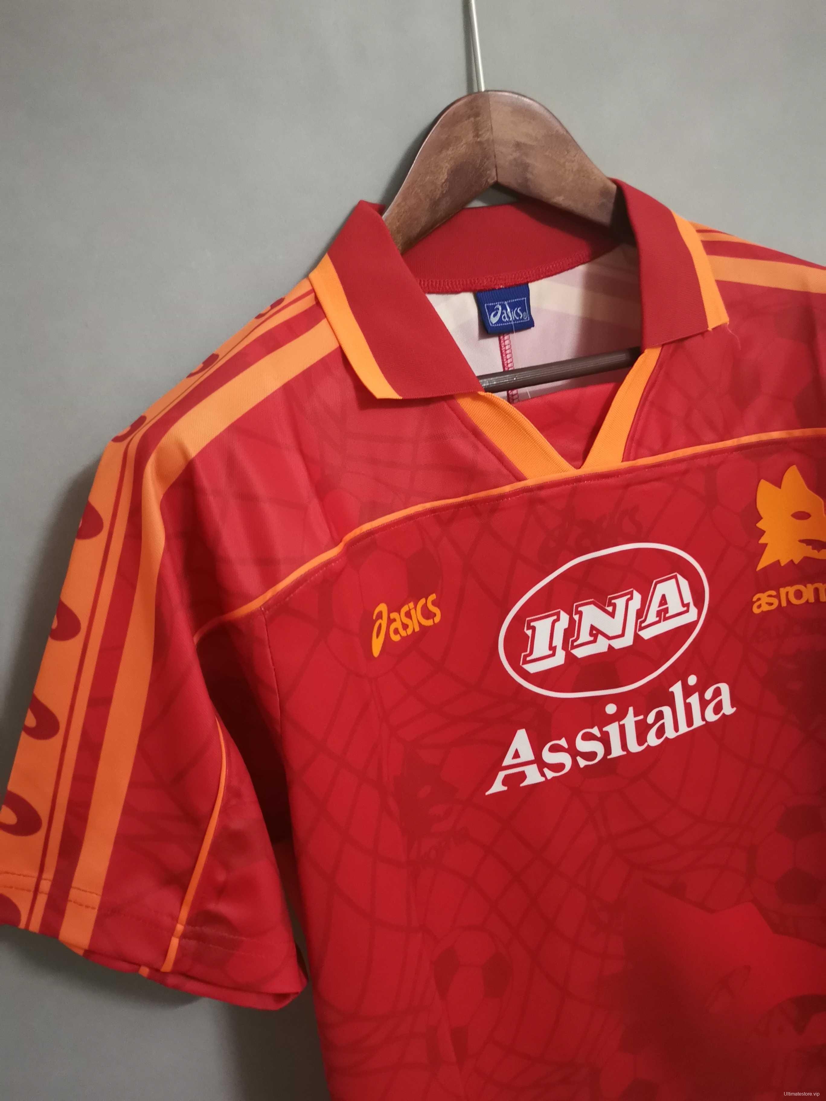 Retro 95/96 AS Roma Home Jersey