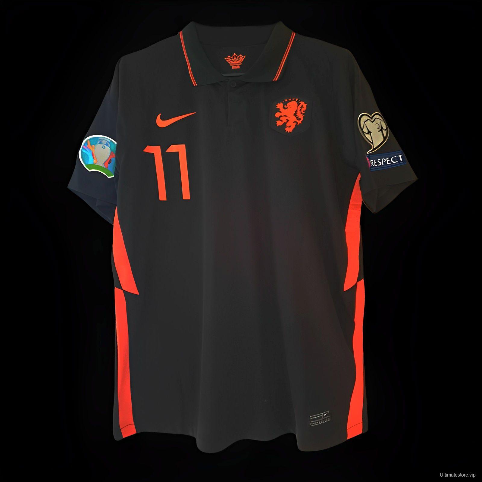 Retro 2020 Netherlands Away Black
