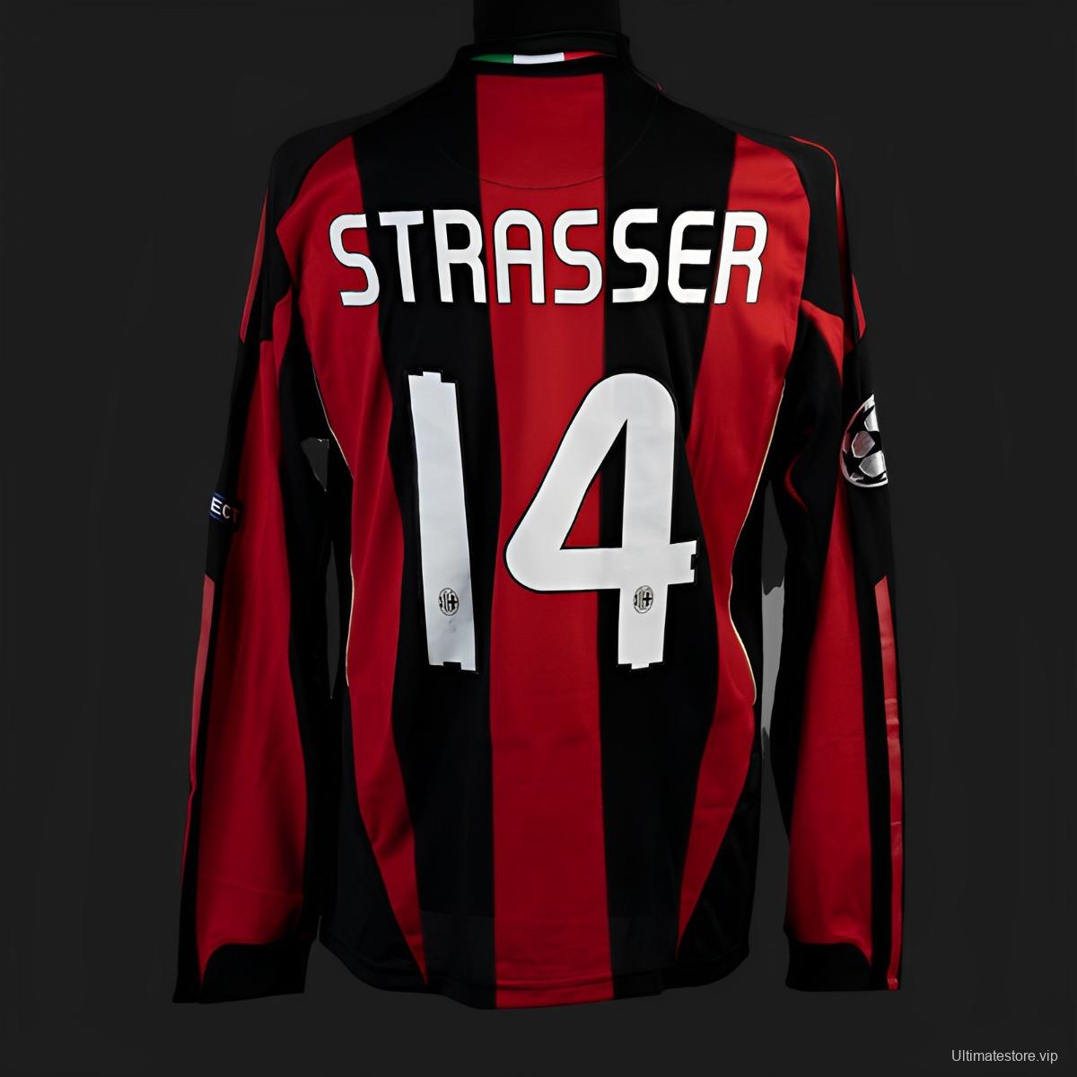 Retro 10/11 AC Milan Home Long Sleeve Jersey