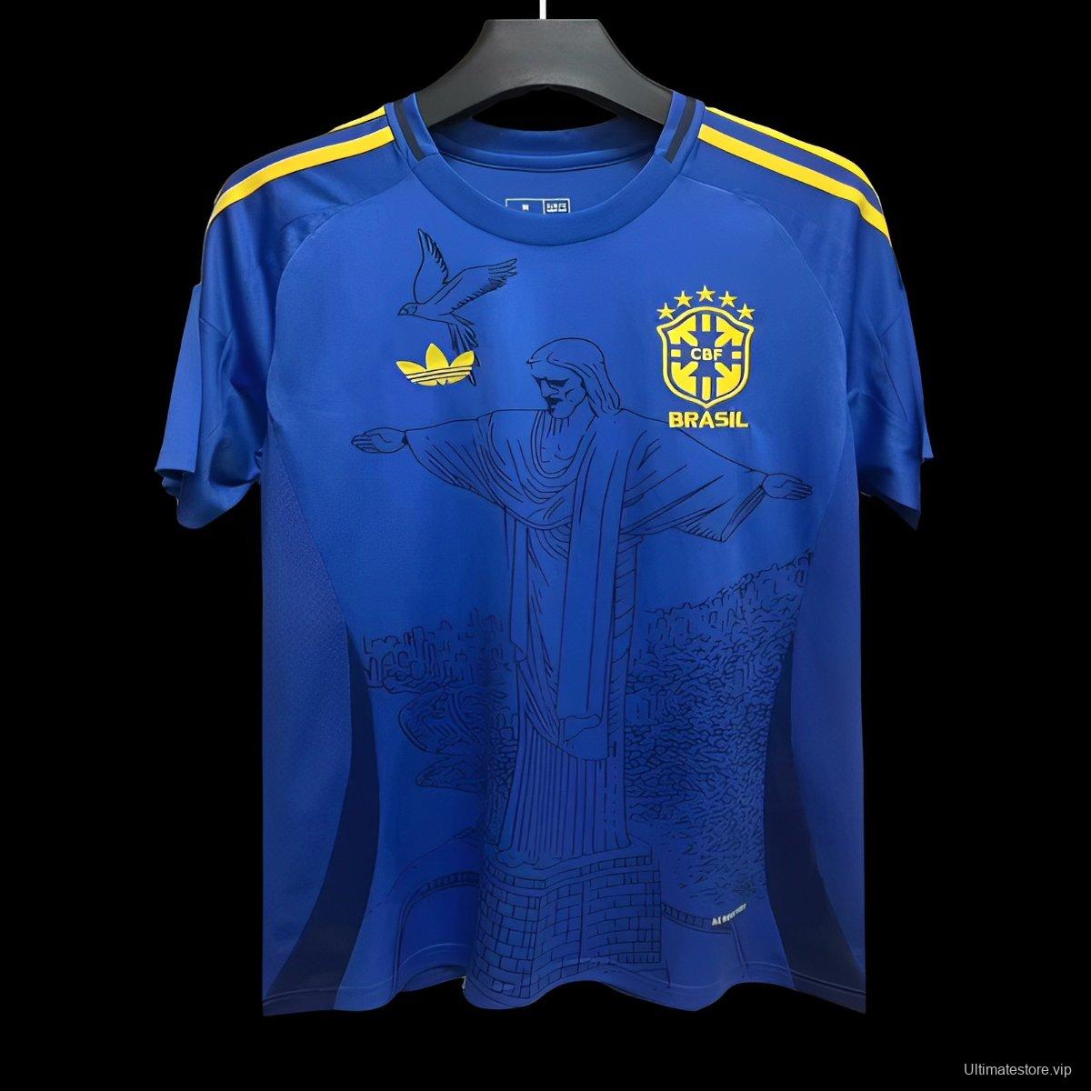 2024 Brazil Blue Special Jersey