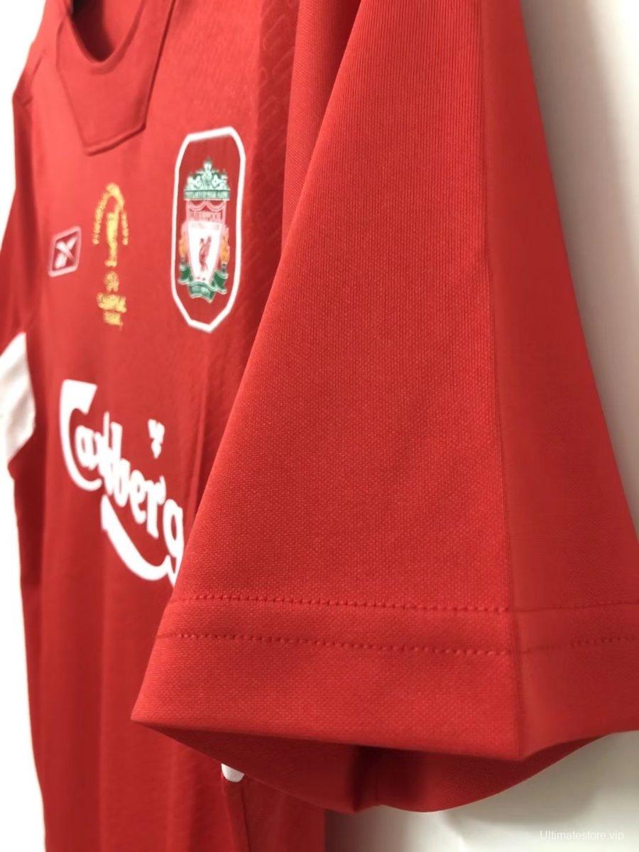 Retro 04/05 Liverpool Home Long Sleeve Jersey