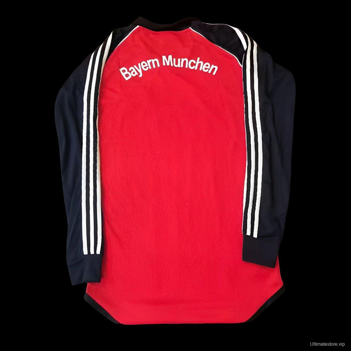 Retro 01/02 Bayern Munich Home Long Sleeve Jersey