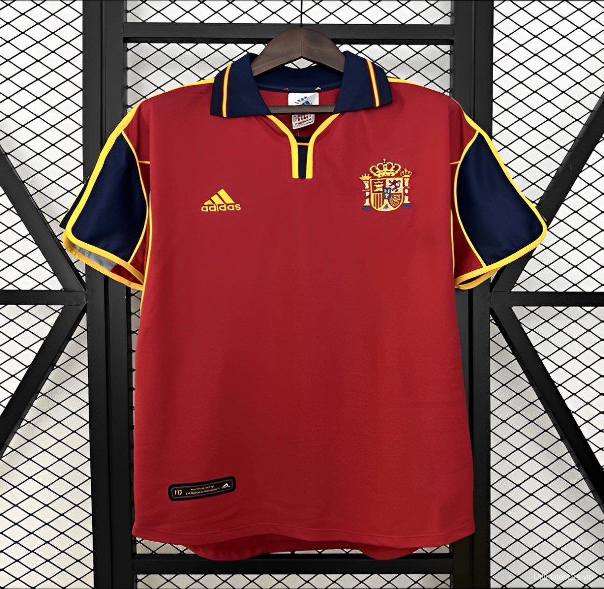 2000 Retro Spain Home Jersey