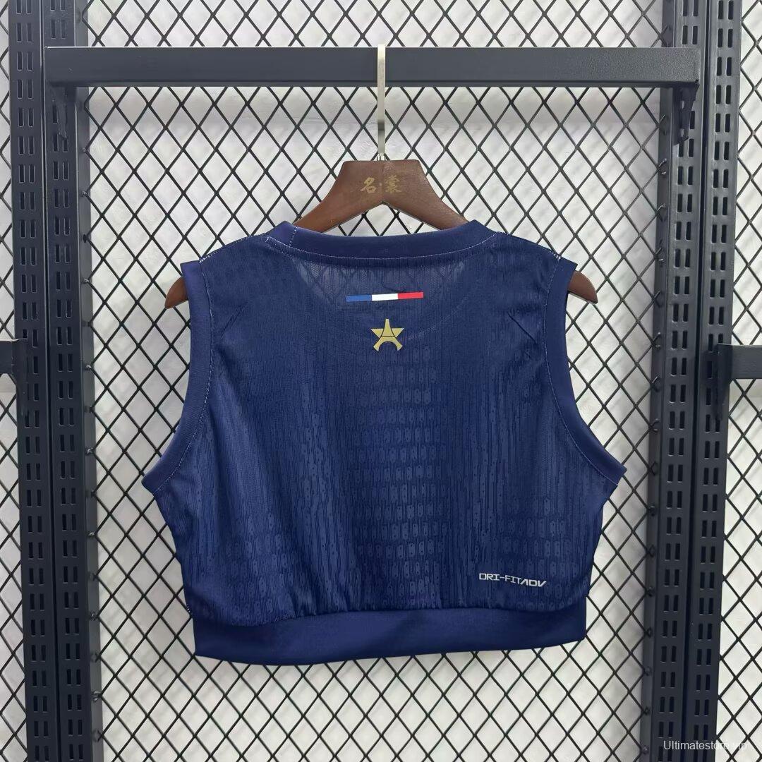 1 Star Women's 25/26 Paris Saint-Germain PSG Navy Blue  Athletic Tank Top