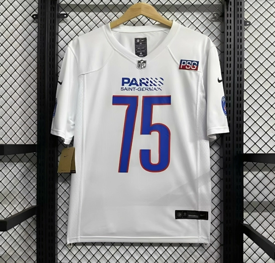 25/26 PSG NFL White Jersey