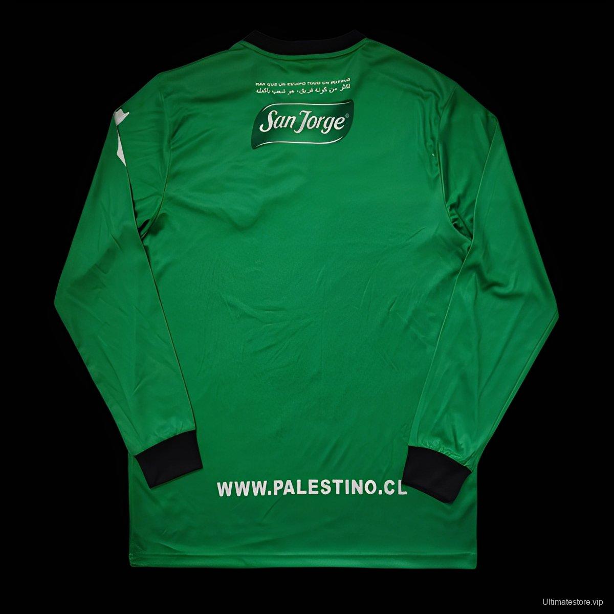 Retro 22/23 Palestino CD Green Long Sleeve Jersey