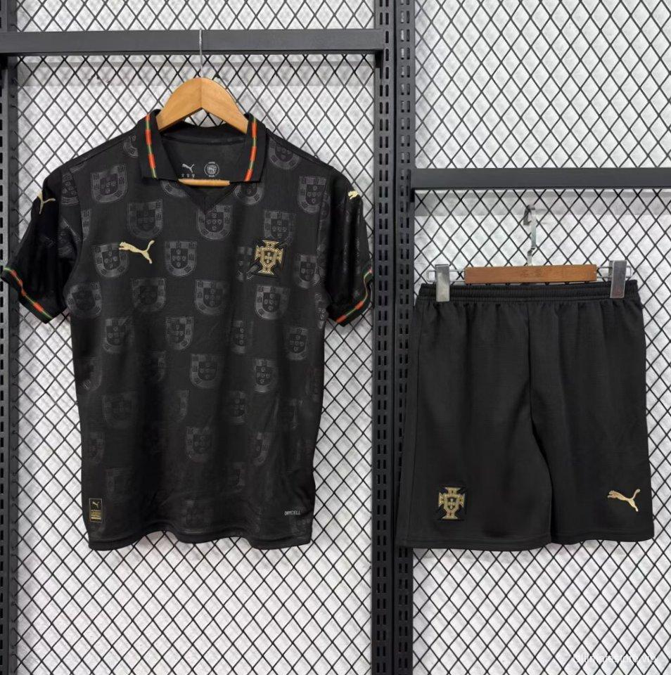 2026 Kids Portugal Black Special Edition Jersey