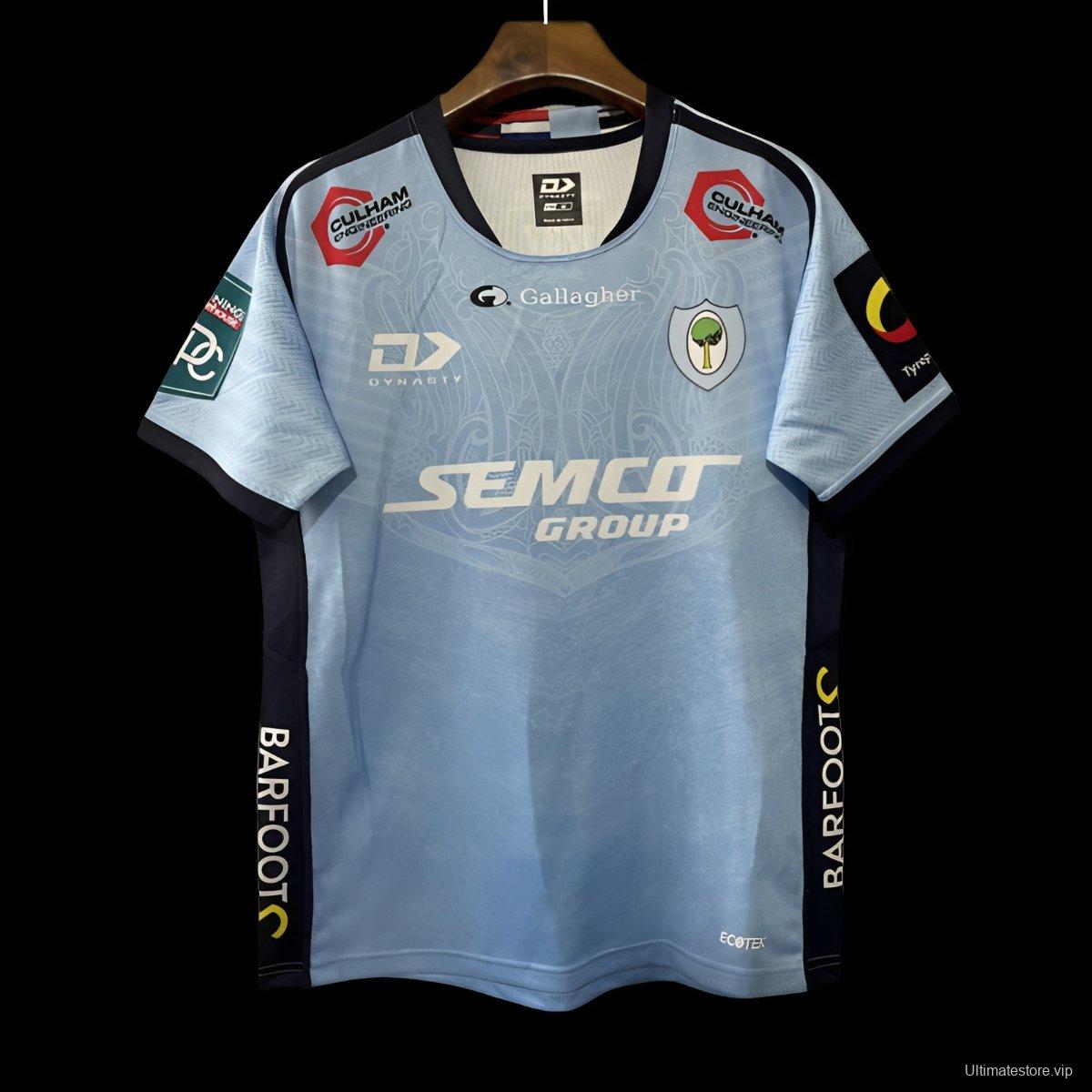 25/26 Worcester Warriors Sky Blue with Floral Pattern Jersey