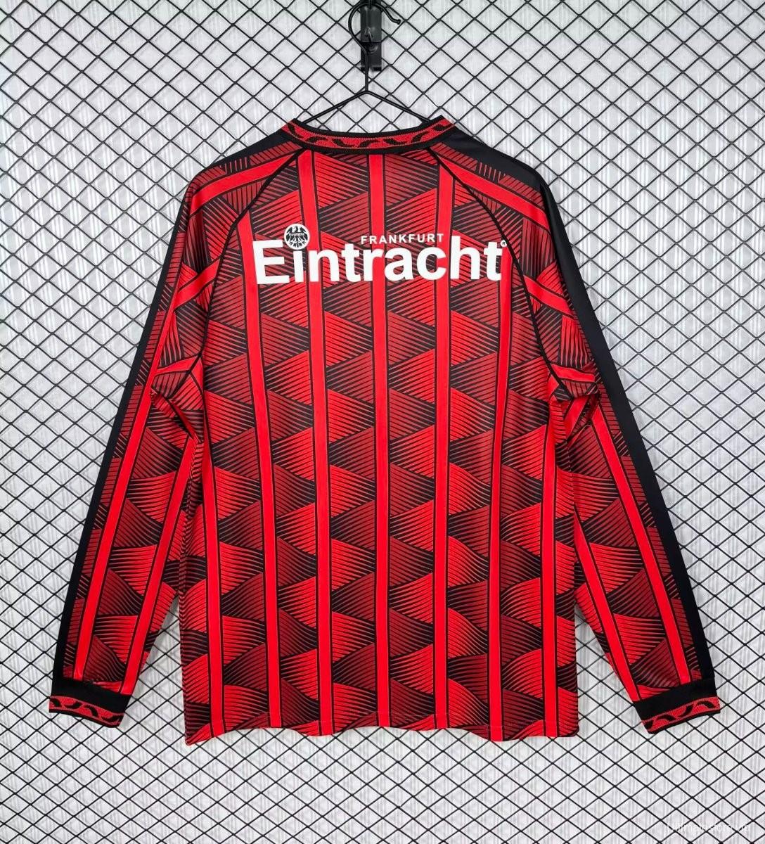 Retro 95/96 Eintracht Frankfurt Home Long Sleeve Jersey