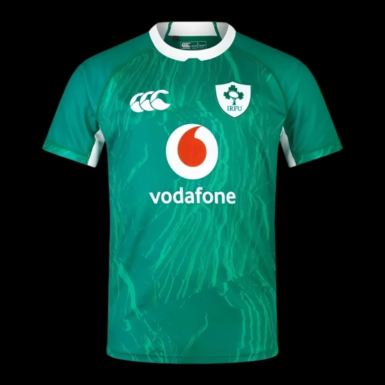 2025 Ireland Green with Tonal Topographic Pattern Home Jersey