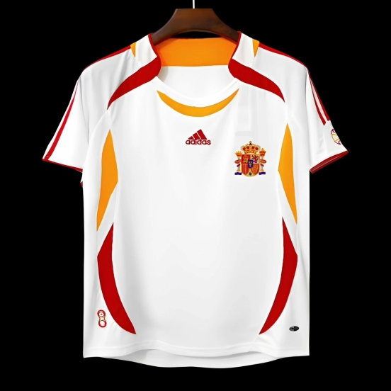 Retro 2006 Spain Away White Jersey