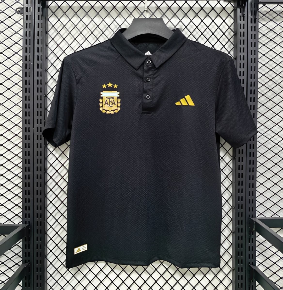 2026 Argentina Black Polo Jersey