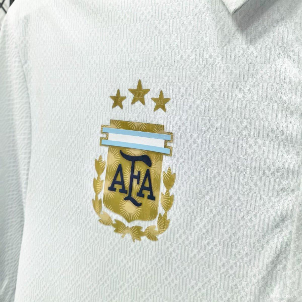 2026 Argentina White Polo Jersey