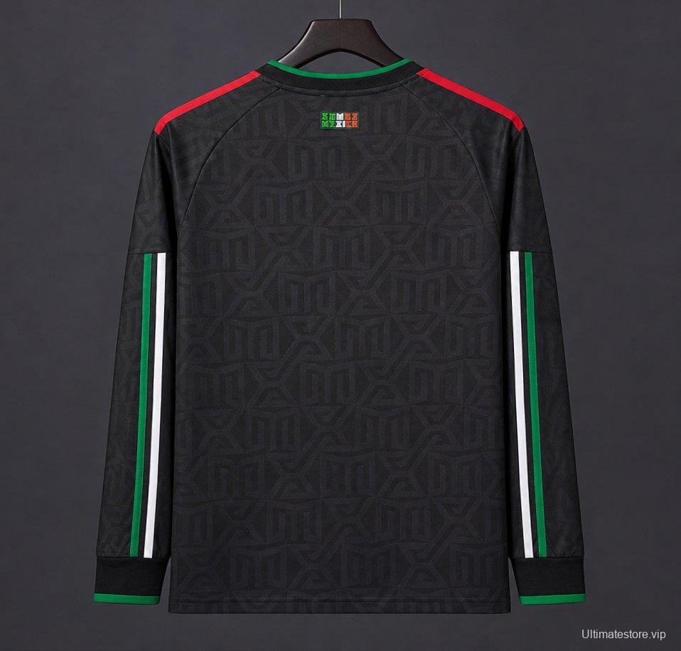 2026 Mexico Black Third Long Sleeve Jersey