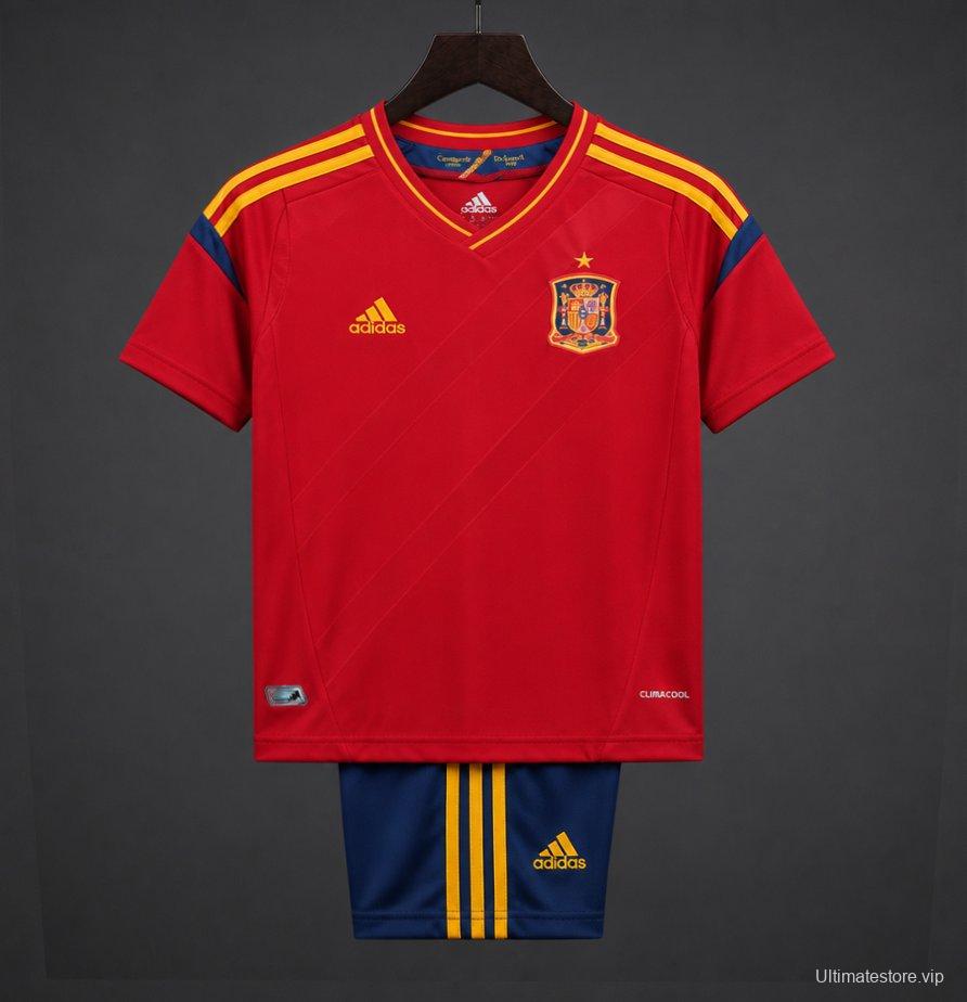 Retro Kids 2012 Spain Home Jersey