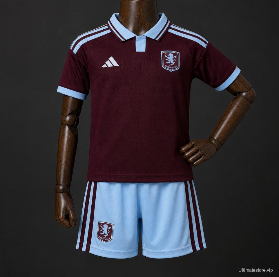 26/27 Kids Aston Villa Home Jersey
