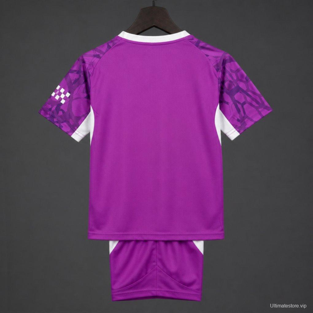 26/27 Kids Manchester City Goalkeeper Electric Orchid Jersey