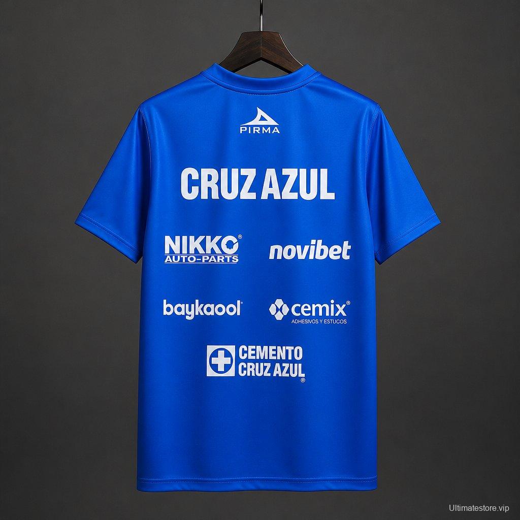 26/27 Cruz Azul La Decima Celebrates MX Championship Victory Blue  Jersey