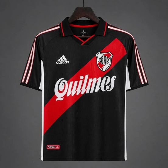 Retro 00/01 River Plate Third Black Jersey