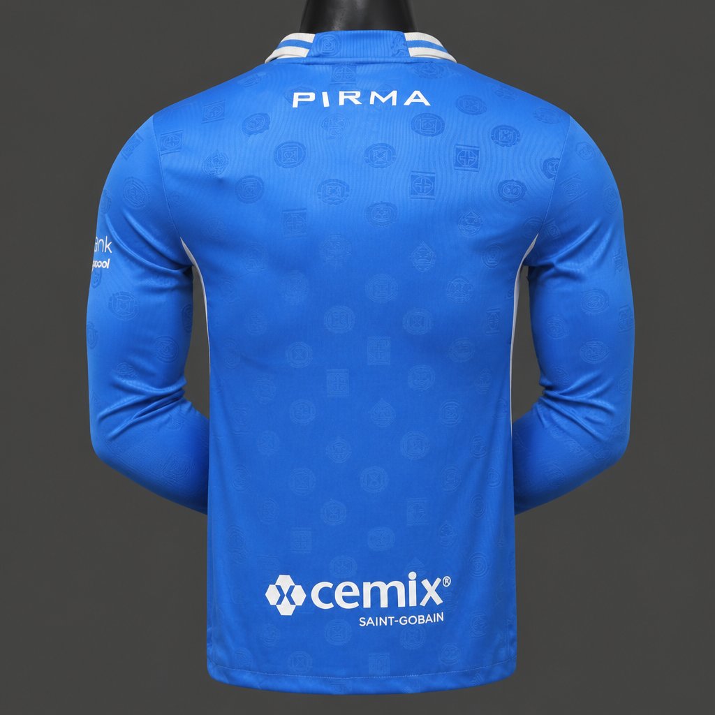 Player Version 26/27 Cruz Azul Home  Long Sleeve Blue Jersey