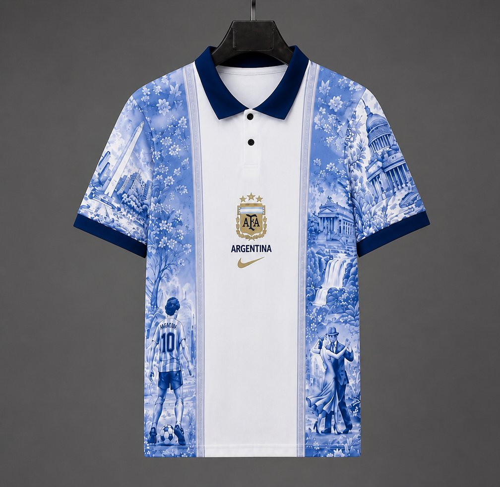 2026 Argentina  Special Edition Polo Collar Jersey